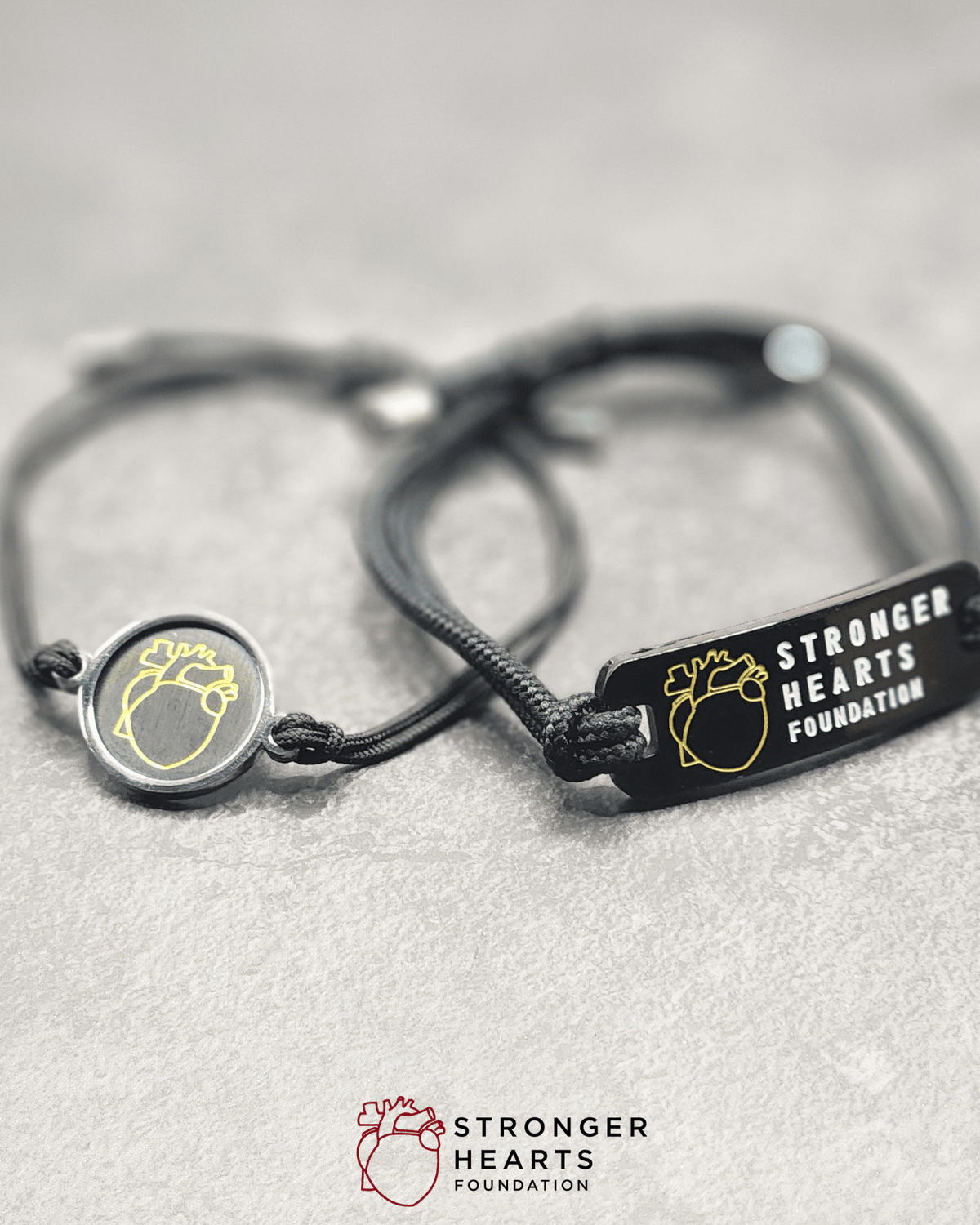 Stronger Hearts ID Cord Bracelet - Lioren Jewels