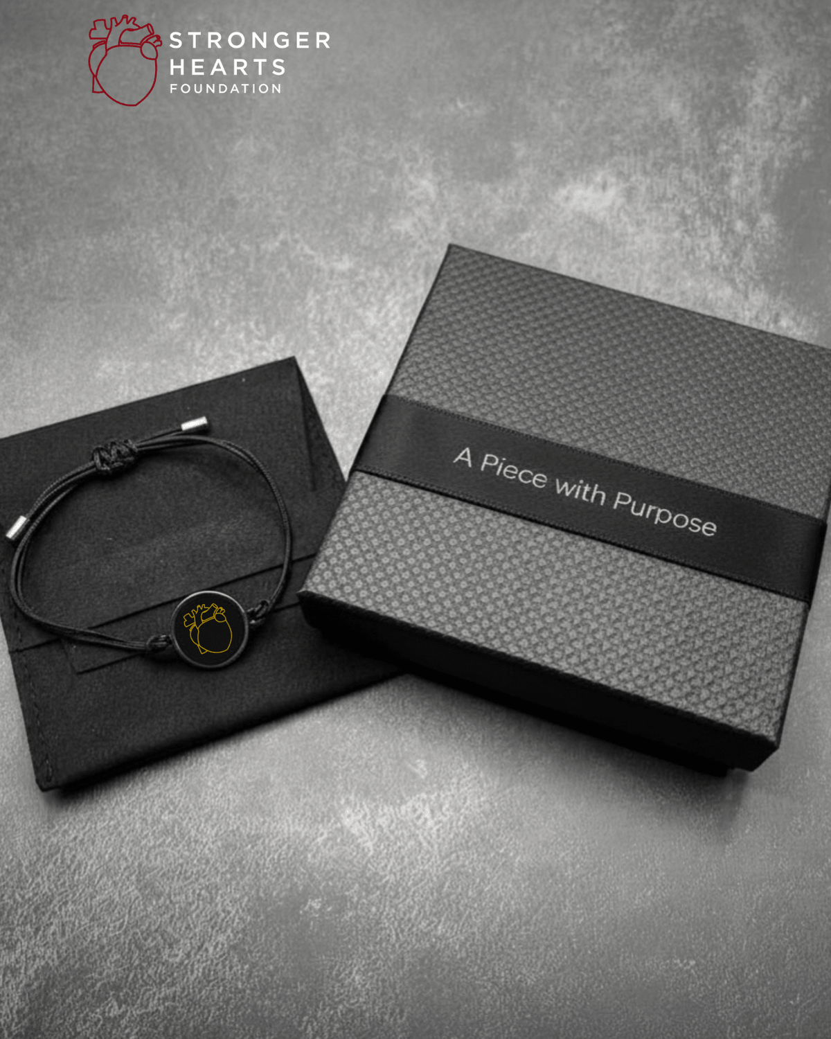 Stronger Hearts Circle Cord Bracelet - Lioren Jewels