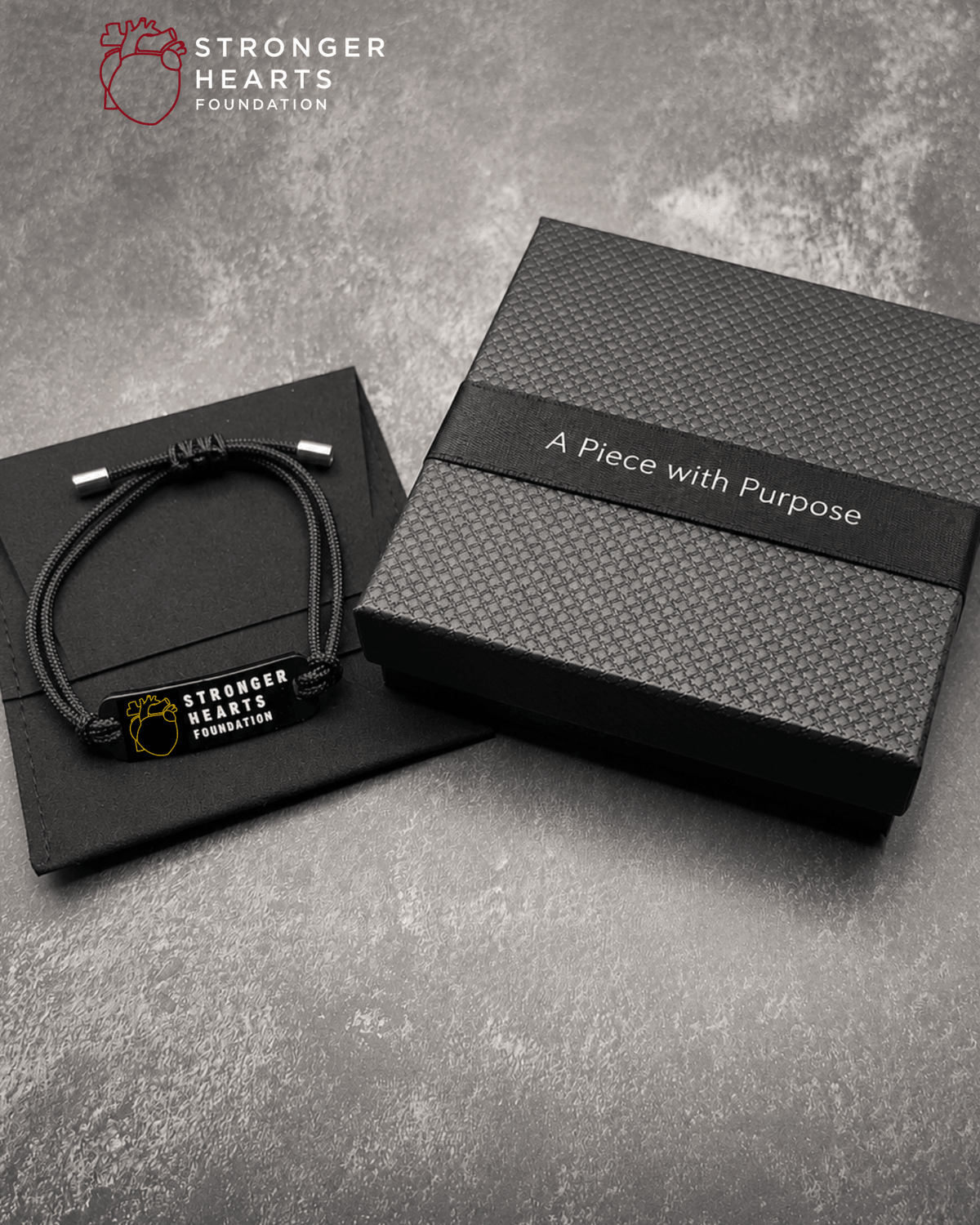 Stronger Hearts ID Cord Bracelet - Lioren Jewels