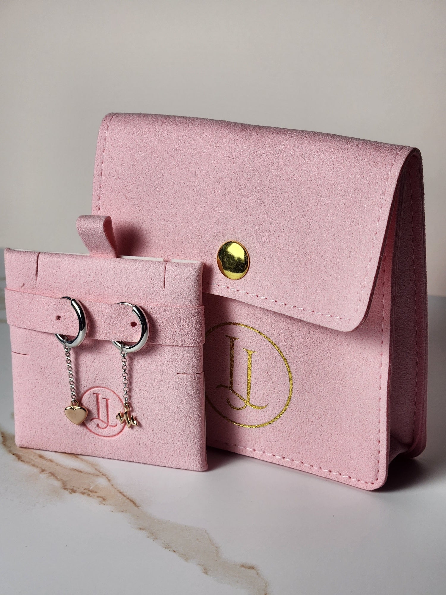 Pulse & Heart Huggie Earrings - Lioren Jewels