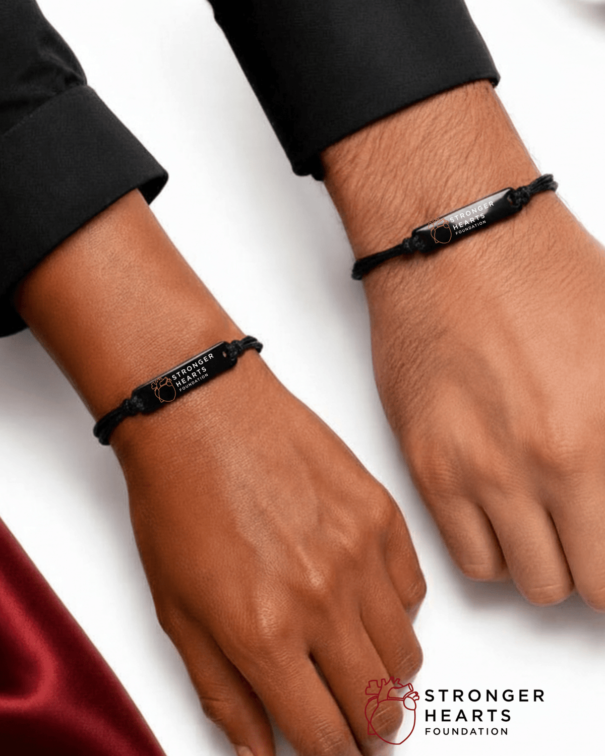 Stronger Hearts ID Cord Bracelet - Lioren Jewels