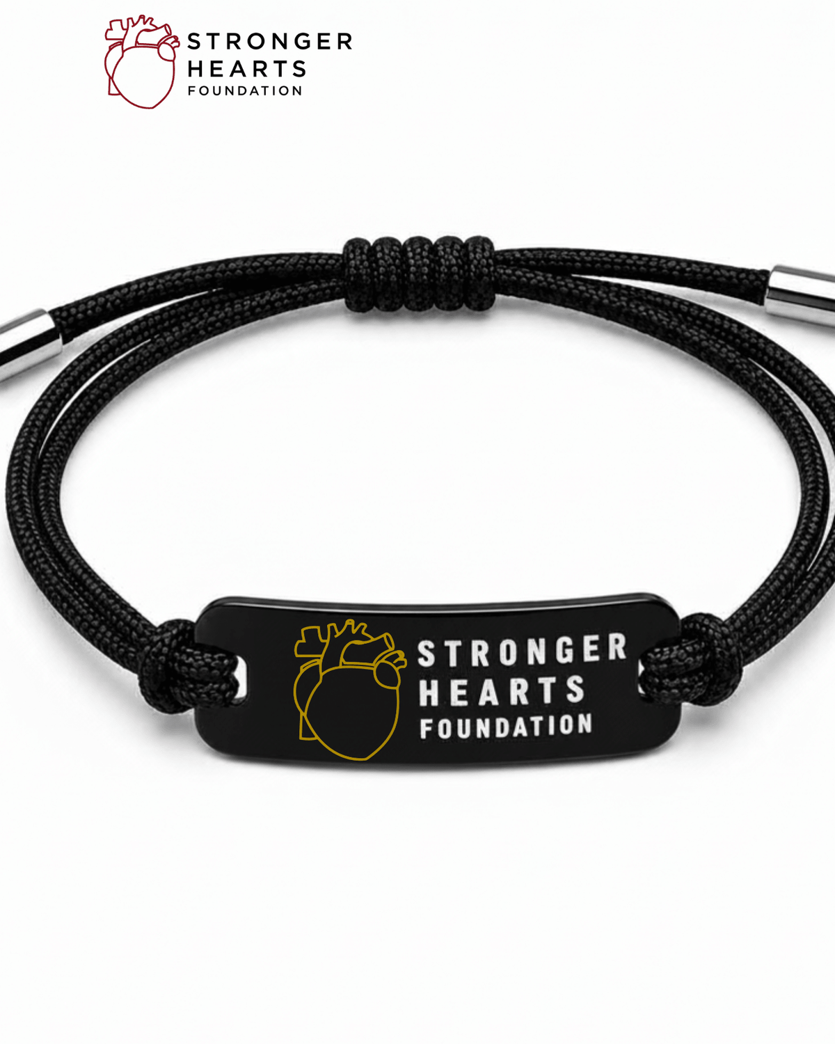 Stronger Hearts ID Cord Bracelet - Lioren Jewels