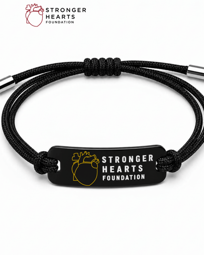 Stronger Hearts ID Cord Bracelet - Lioren Jewels