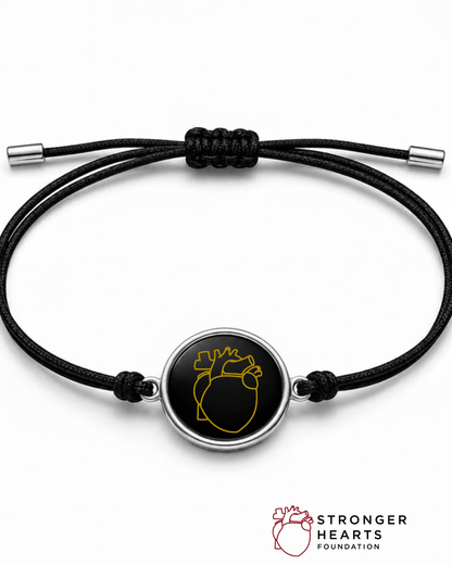Stronger Hearts Circle Cord Bracelet - Lioren Jewels