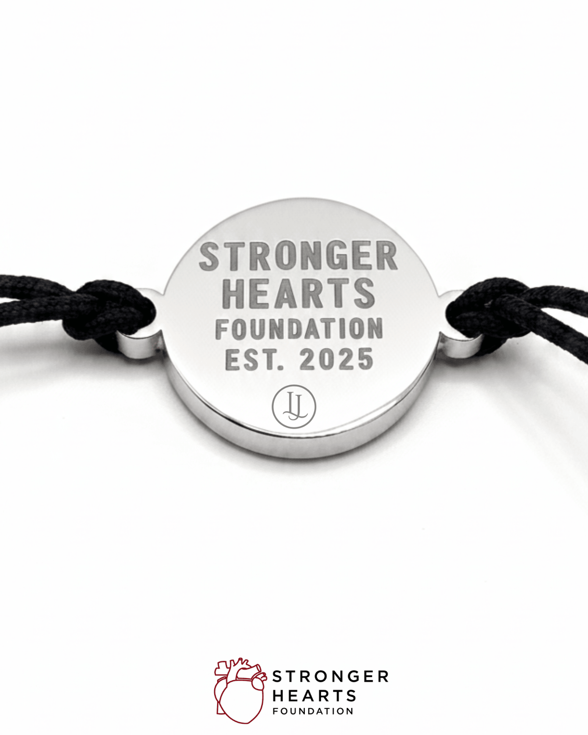 Stronger Hearts Circle Cord Bracelet - Lioren Jewels