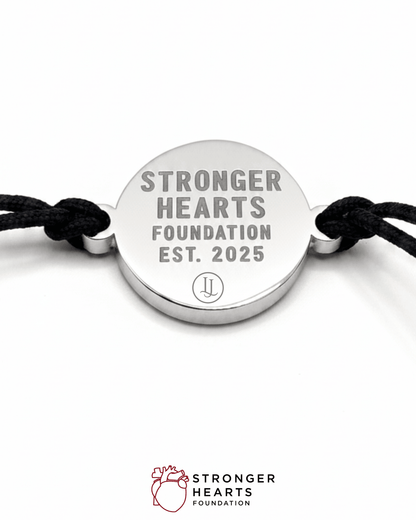 Stronger Hearts Circle Cord Bracelet - Lioren Jewels