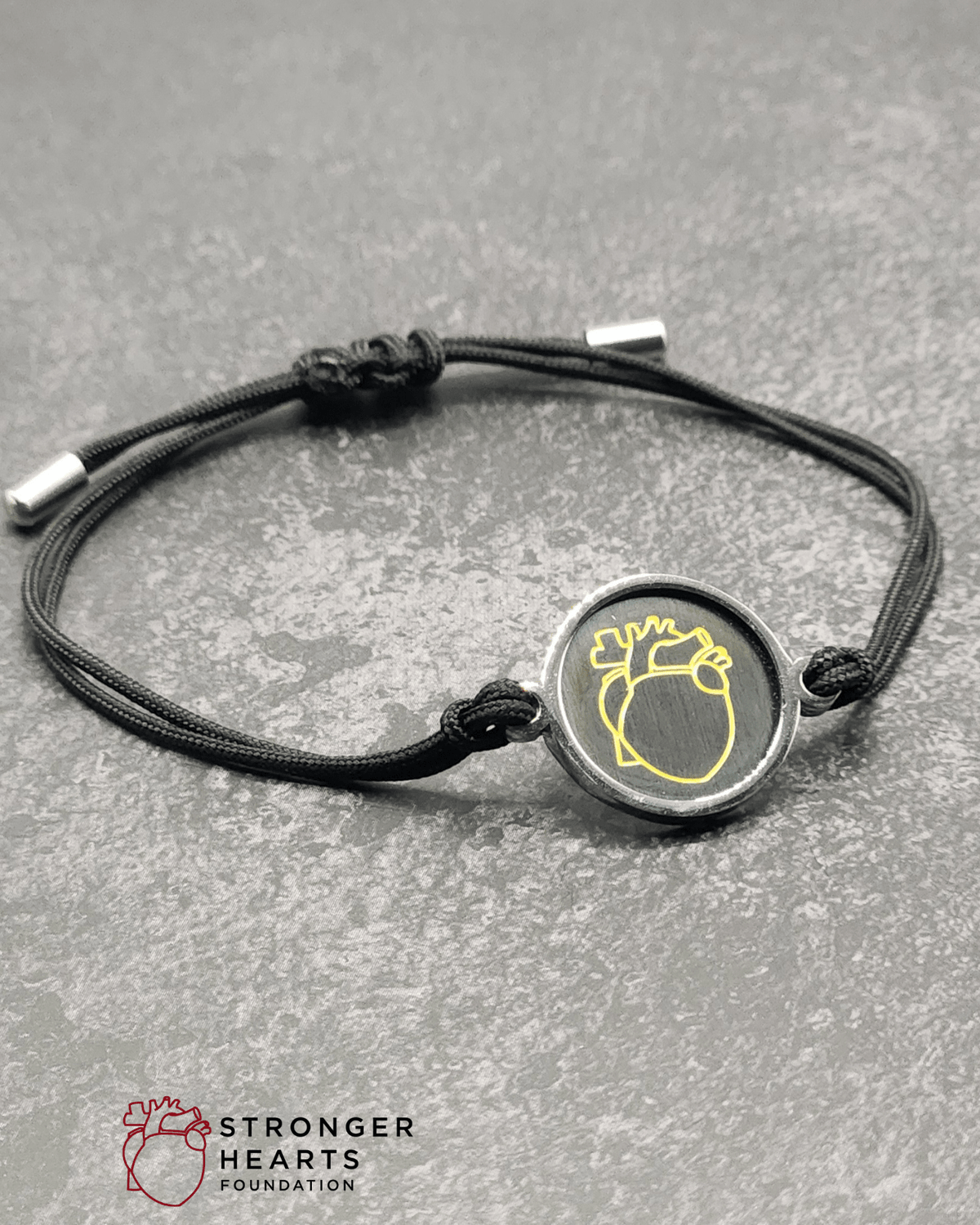 Stronger Hearts Circle Cord Bracelet - Lioren Jewels