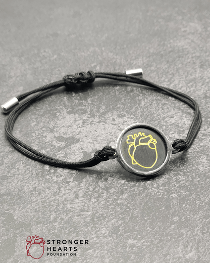 Stronger Hearts Circle Cord Bracelet - Lioren Jewels