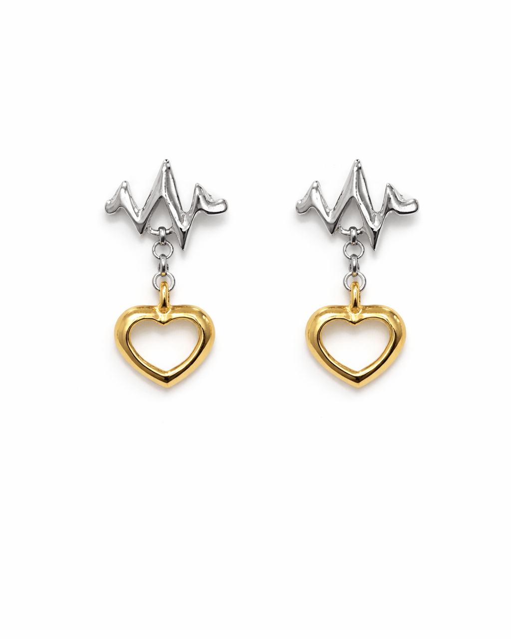 Heartbeat Drop Earrings - Lioren Jewels