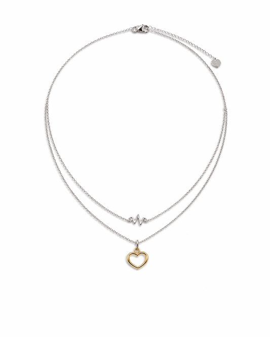 Heartflow Duo Necklace - Lioren Jewels