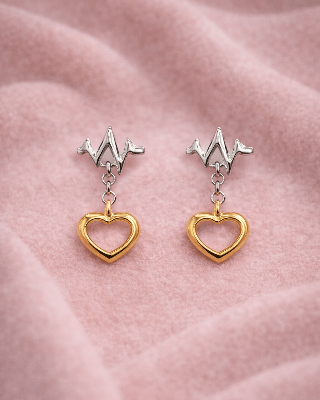 Heartbeat Drop Earrings - Lioren Jewels