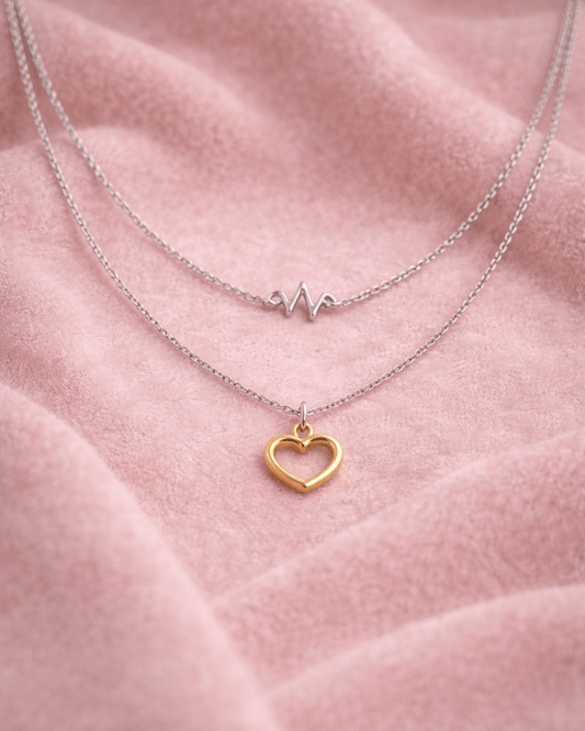 Heartflow Duo Necklace - Lioren Jewels