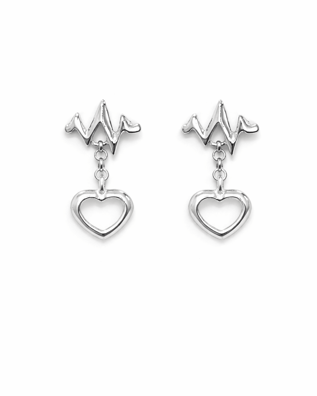 Heartbeat Drop Earrings - Lioren Jewels